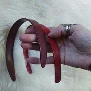 1930'S Vintage Headbands - Red & Maroon